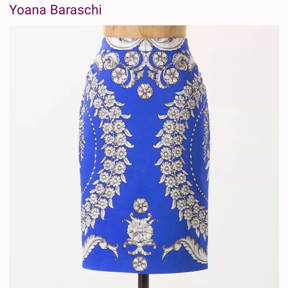 Yoana Baraschi Dresses & Skirts - Anthropology Baraschi pencil Skirt